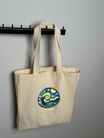 Stary Night Baskılı Bez Çanta